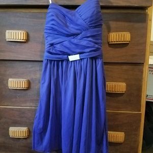 Simple purple homecoming dress